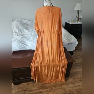 Elegant Orange Forever 21 Swim Cover Up In Rust